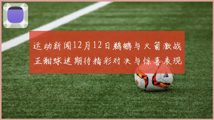 运动新闻12月12日鹈鹕与火箭激战正酣球迷期待精彩对决与惊喜表现